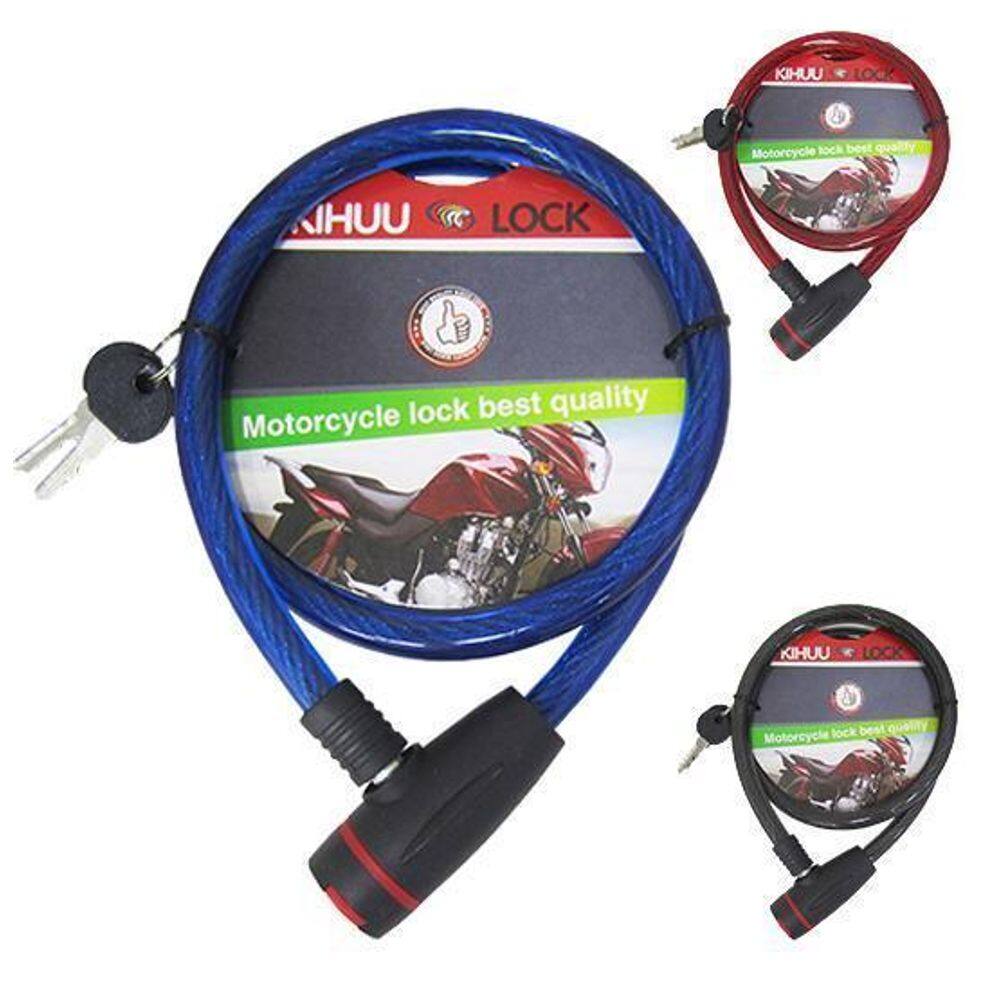 Cadeado / Trava De Bicicleta / Moto Colors 1Mx15Mm