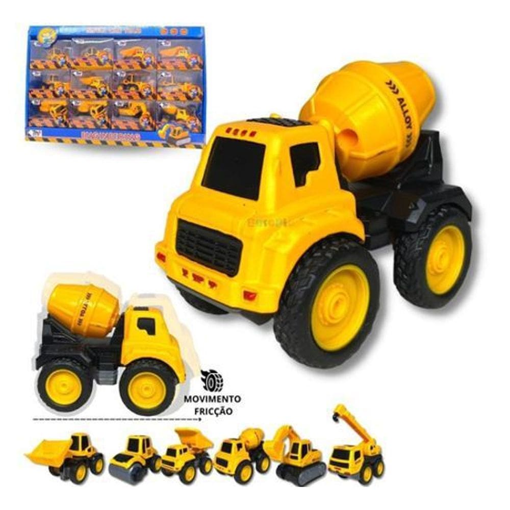 Kit Brinquedo Infantil Construção - Betoneira
