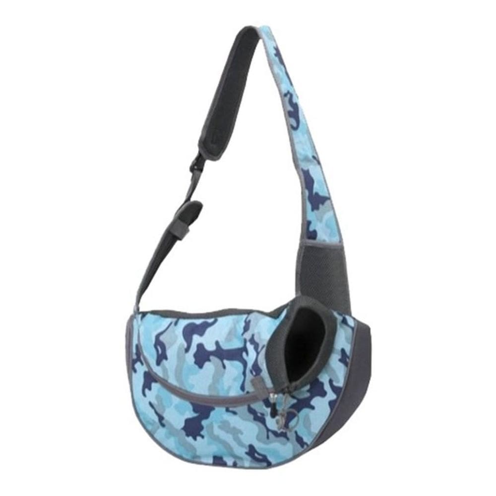 Bolsa Para Ombro Para Transporte Passeio De Pets Cor Azul