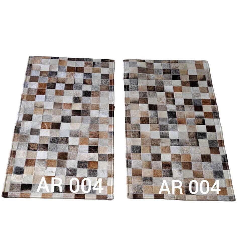 Tapete De Couro Beira Cama Castor Claro Par 0,50 X 1,00 M