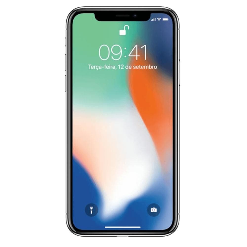 USADO iPhone X 256 GB Prata Excelente (usado)