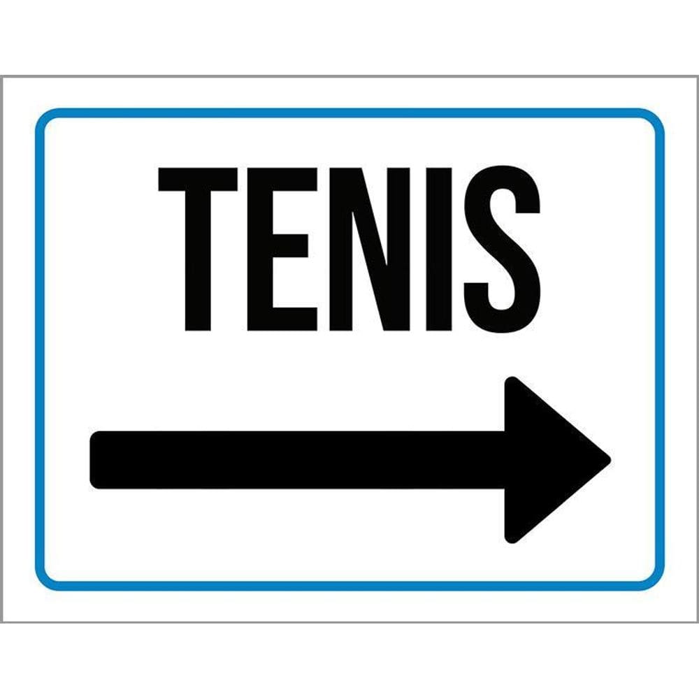 Placa Sinalização - Tenis Seta Direita 36X46
