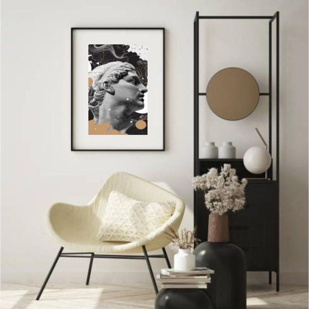 Quadro Foto Arte Estátua Grega - 60X48Cm