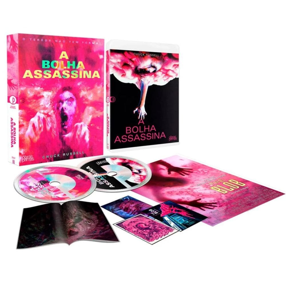 Blu-Ray A Bolha Assassina  1988  Bd+Dvd+Pôster+Cards+Livreto