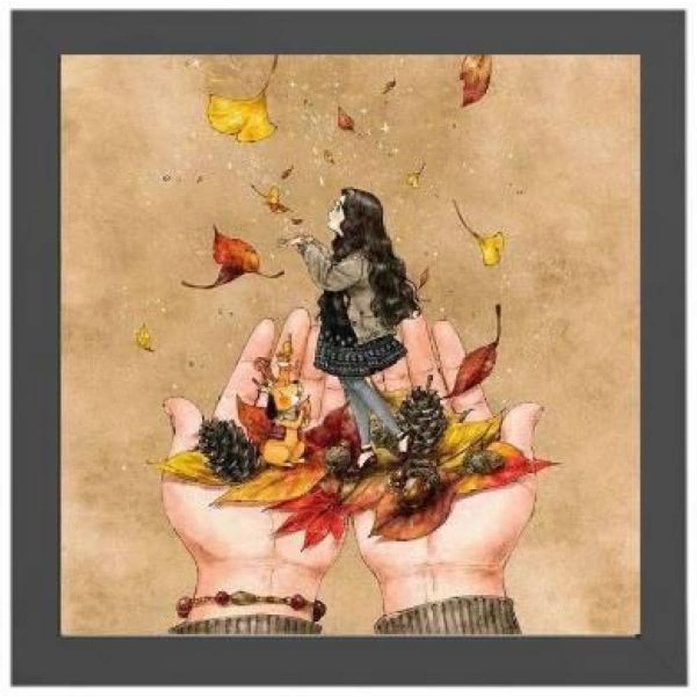 Quadro Quadrado A Menina E O Vento 20X20Cm