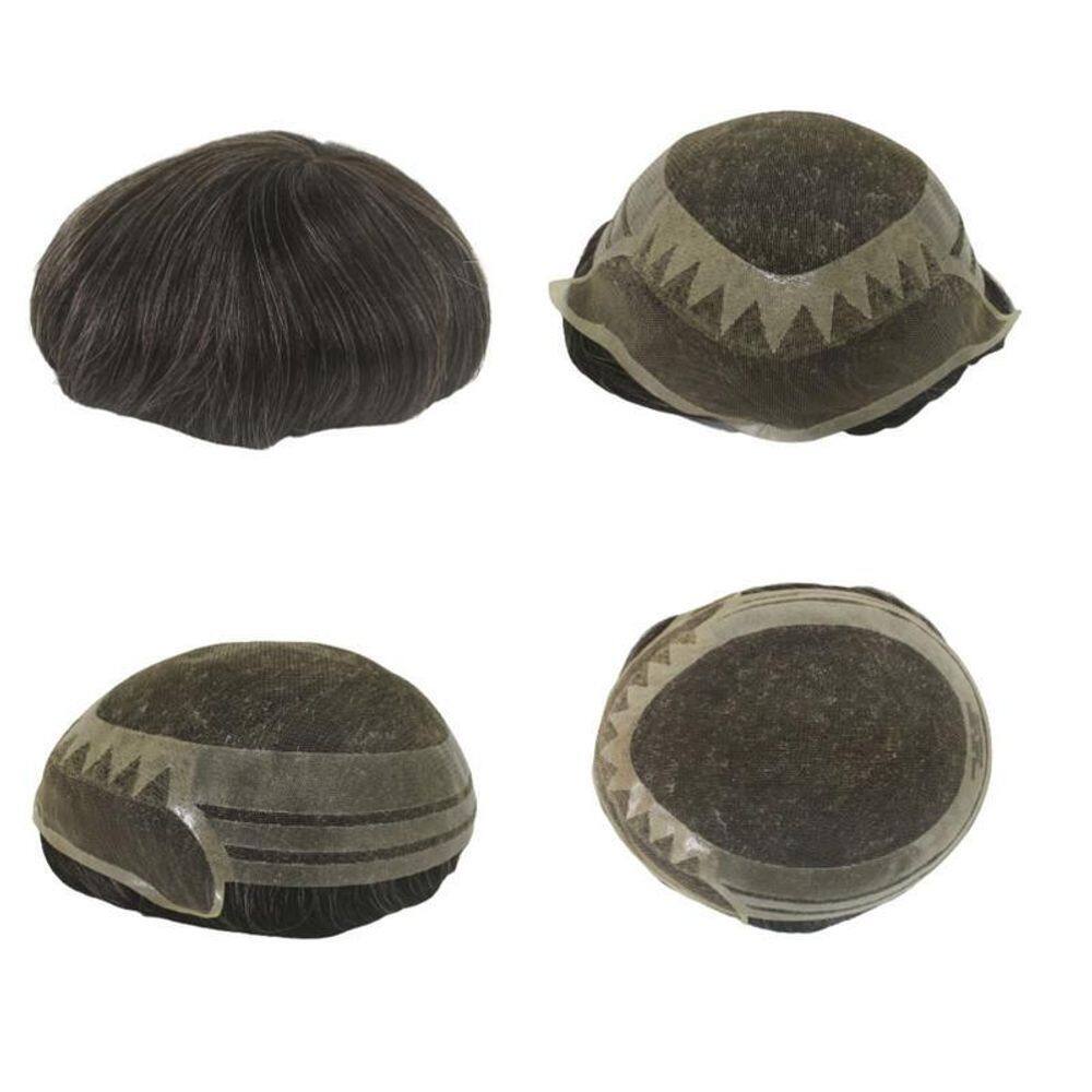 Prótese Capilar Híbrida Mod. André Com Nó 20X25 D= 115%