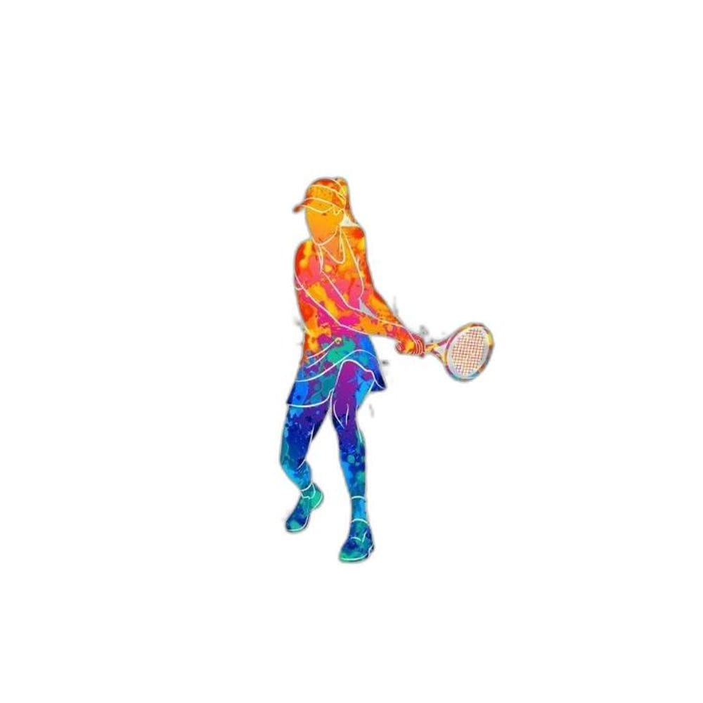 Quadro Jogadora De Tênis 24X18Cm - Com Vidro