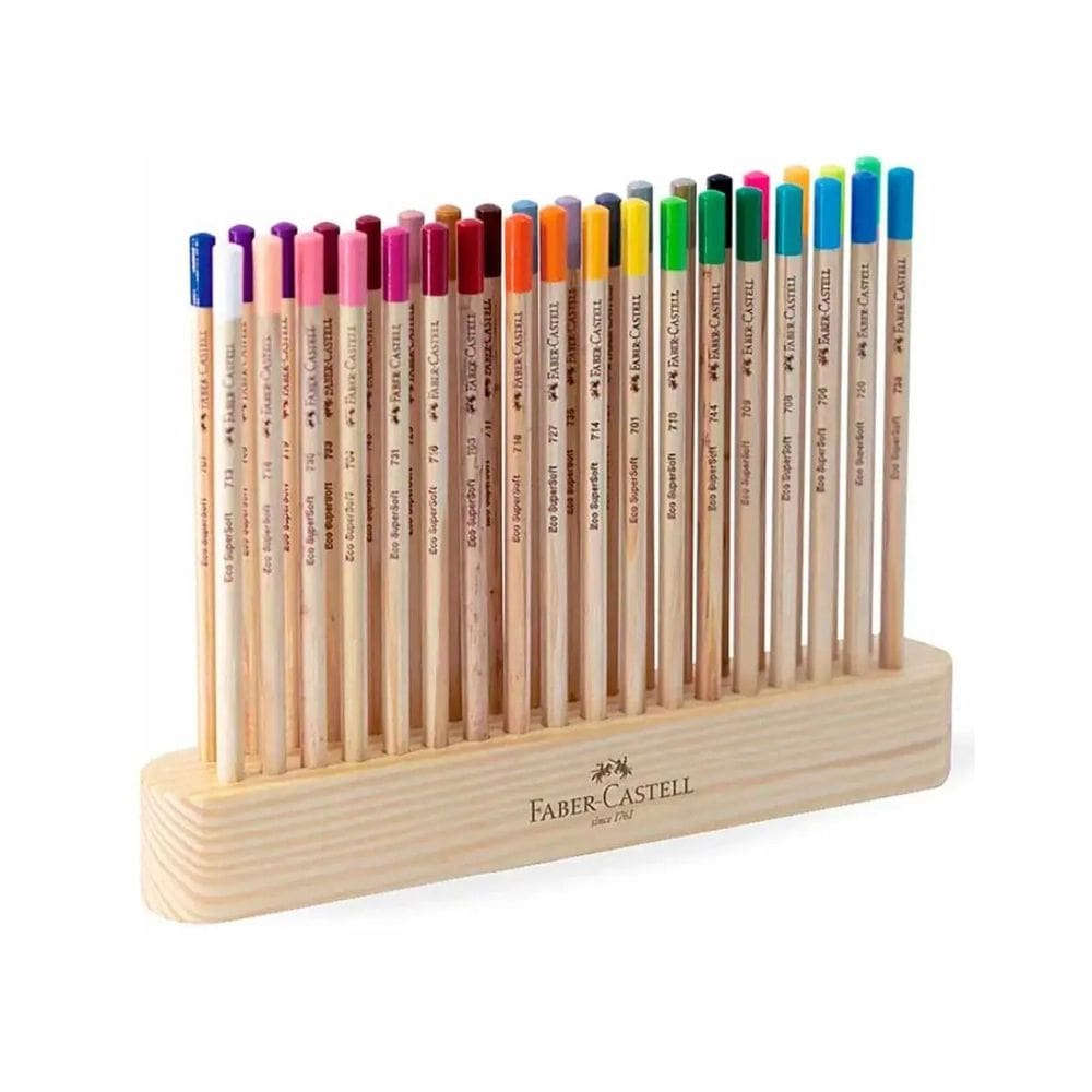 Lápis de Cor EcoLápis SuperSoft Natural Edition - 36 Cores - Faber-Castell