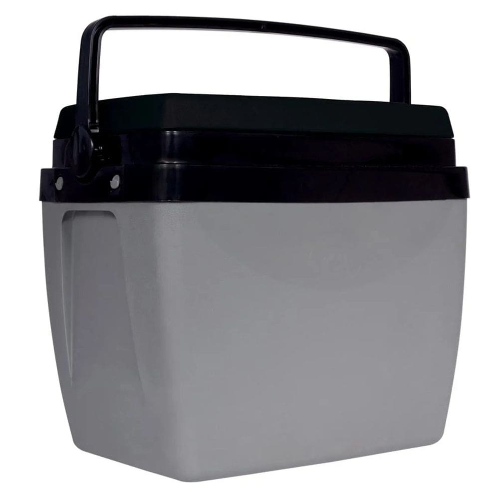 Caixa Térmica 26 Litros Cinza com Preto - Mor