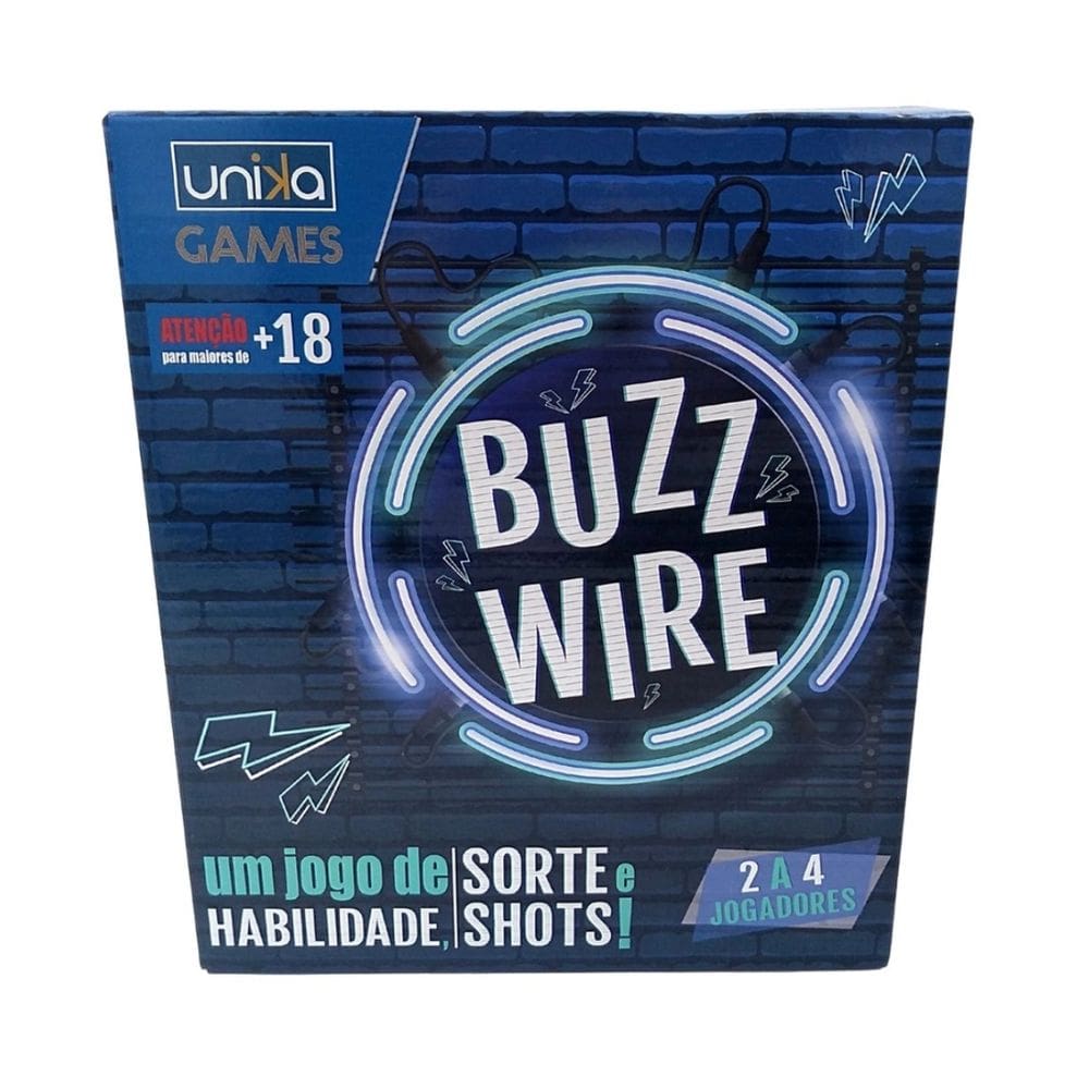 Jogo De Shot Buzz Wire Com 4 Copos - Unika