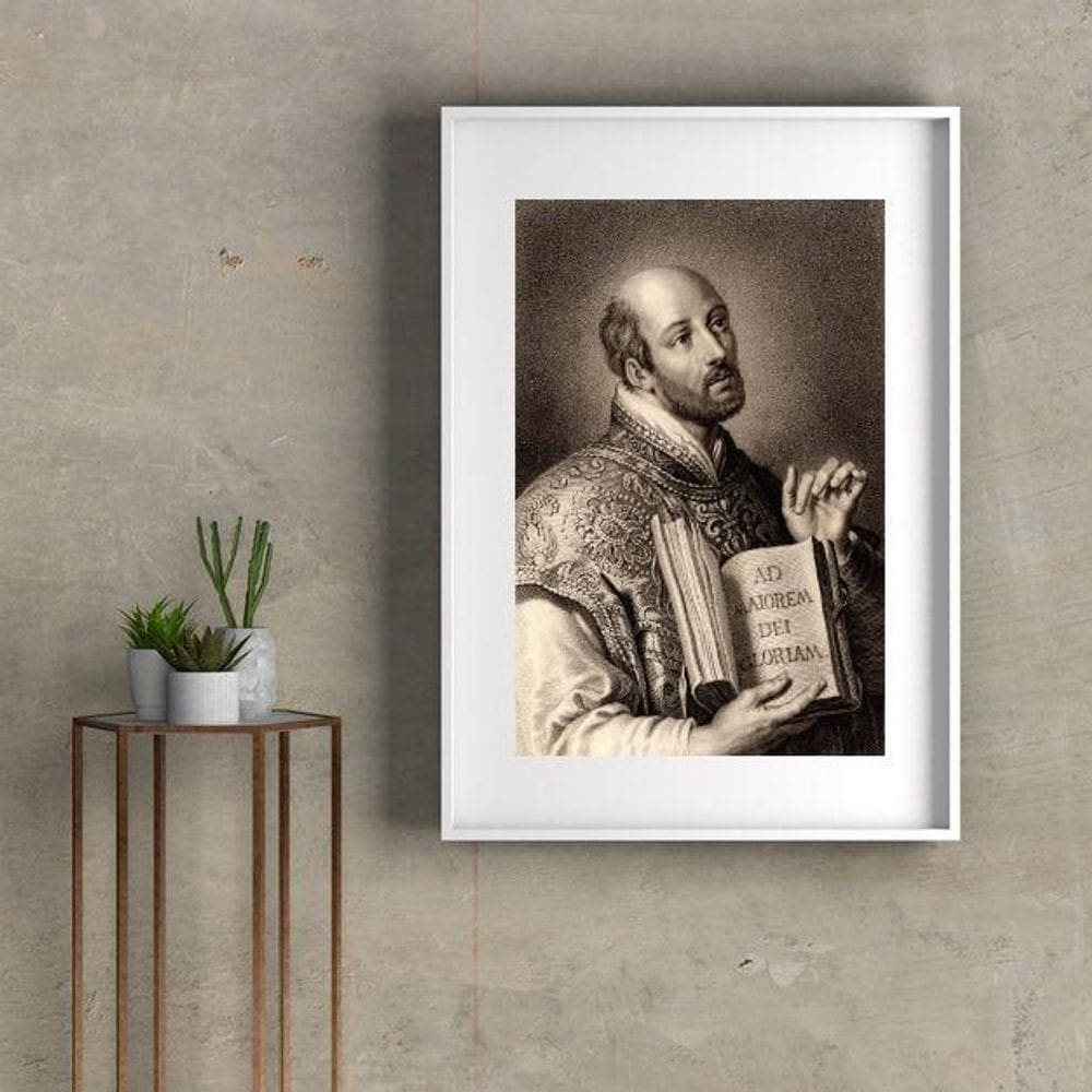 Quadro Santo Inácio De Loyola - 60X48Cm