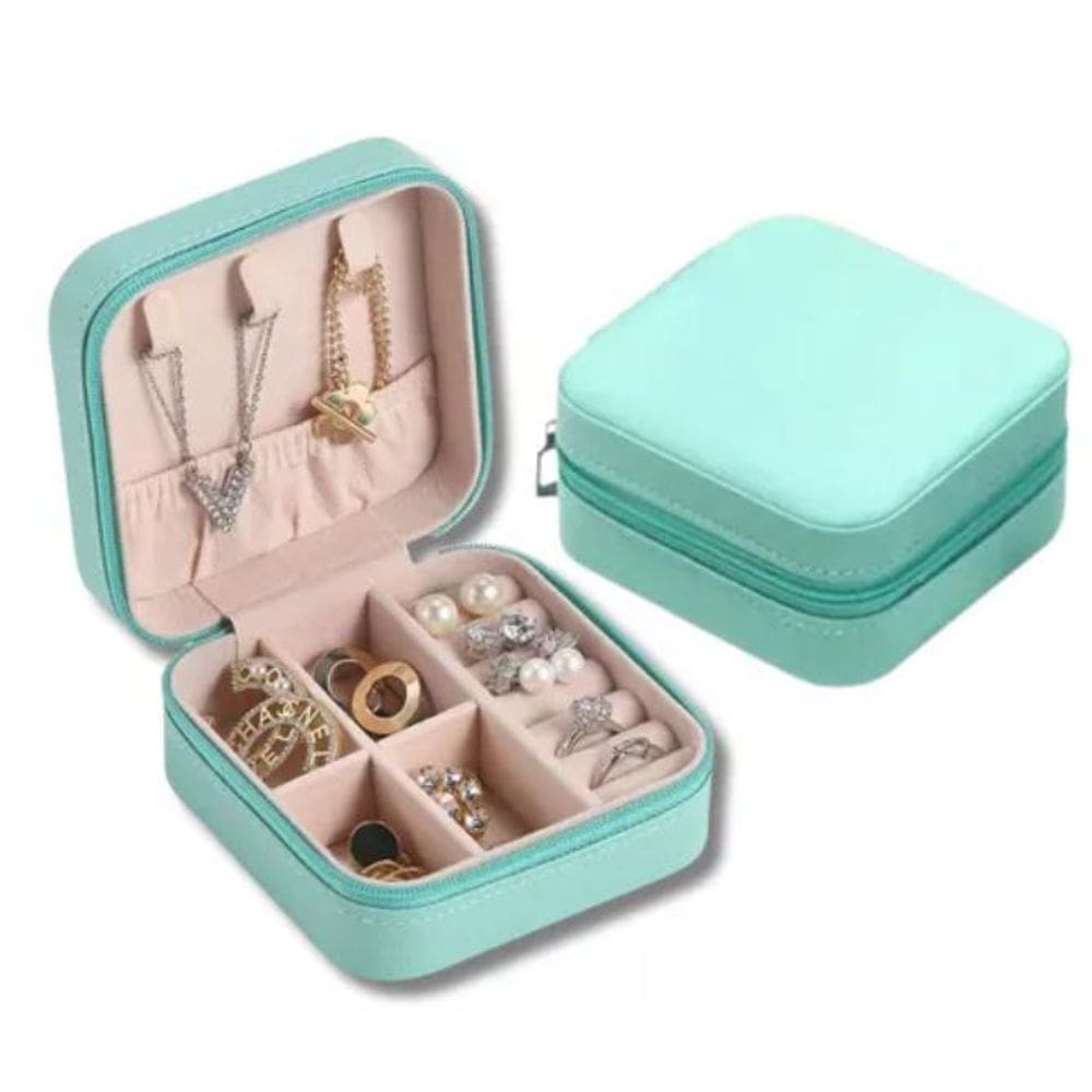 Porta Jóias Couro Premium Tiffany Viagem