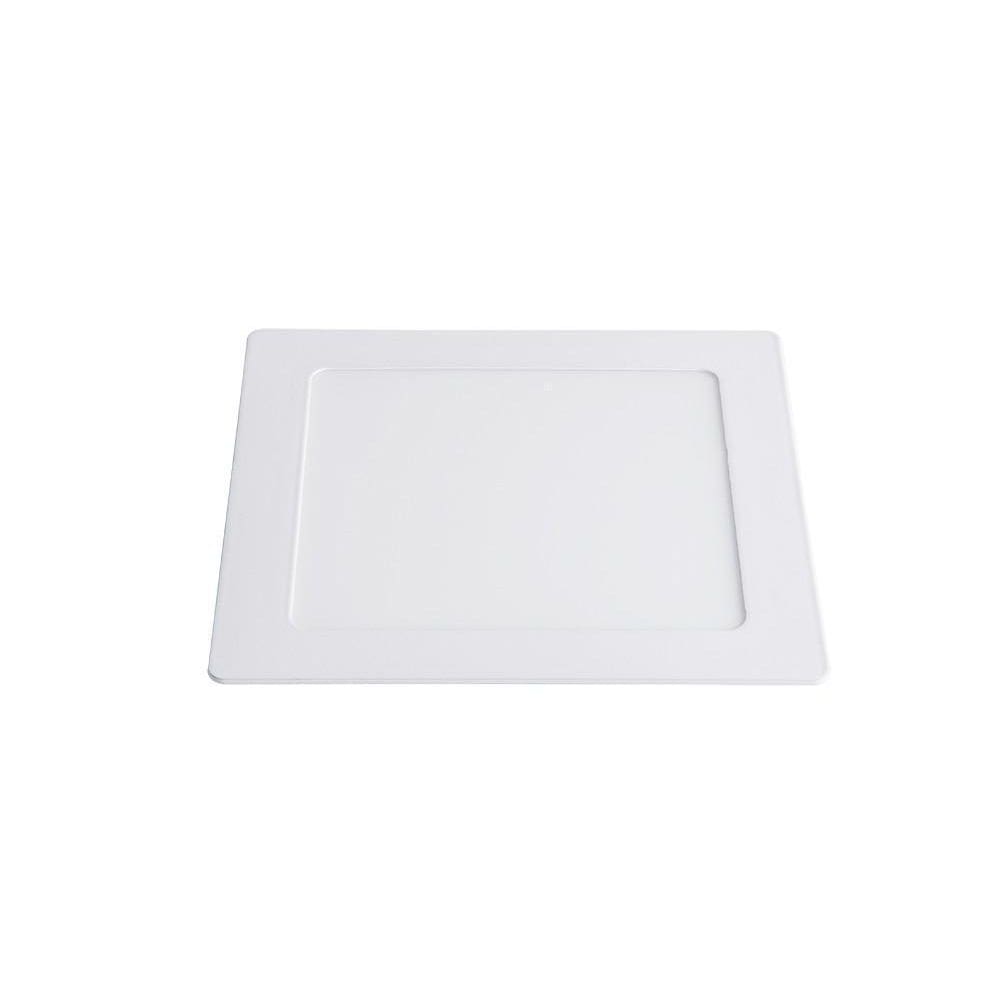 Luminária Plafon Painel Embutir Led Slim Quadrada 12W 4000K
