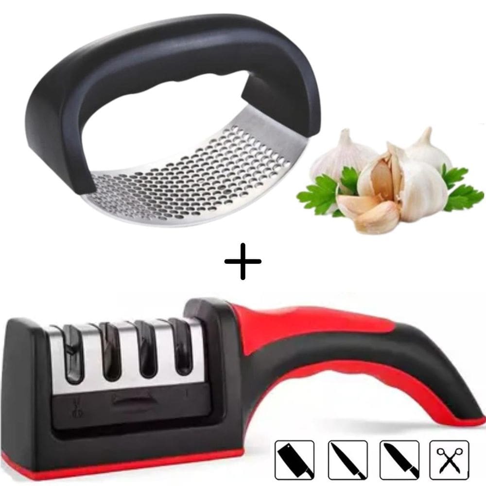 Kit Cozinha Compacta: Triturador E Afiador Portátil