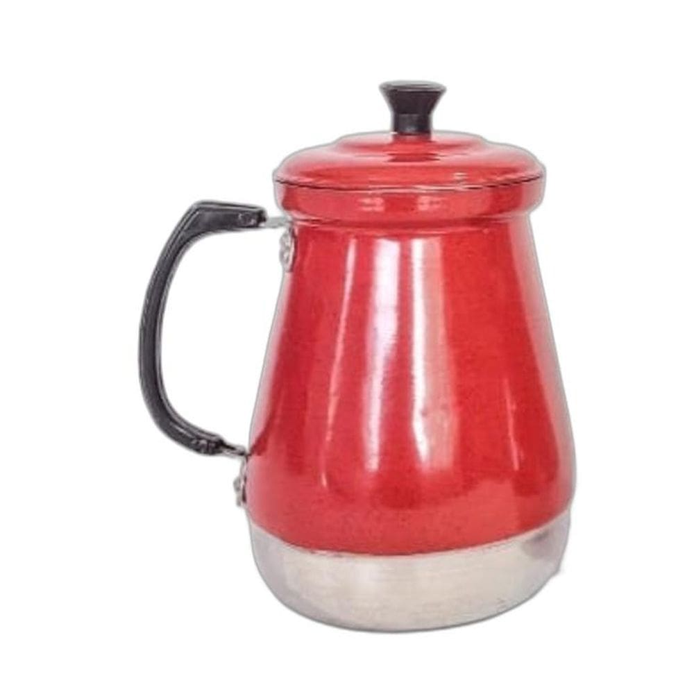 Bule Sem Bico 1L Aluminio Vermelho