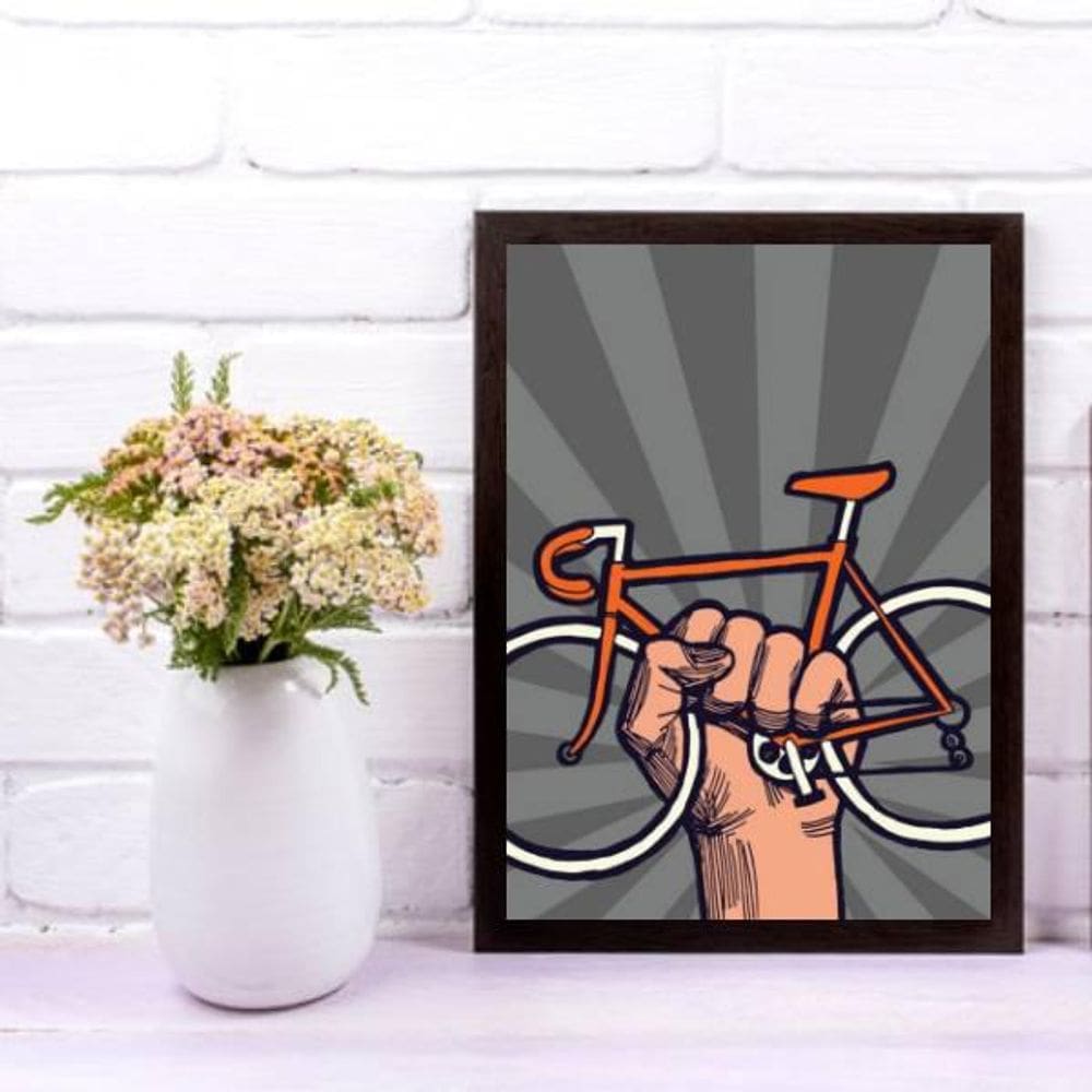 Quadro Decorativo Bike Revolution 45X34Cm