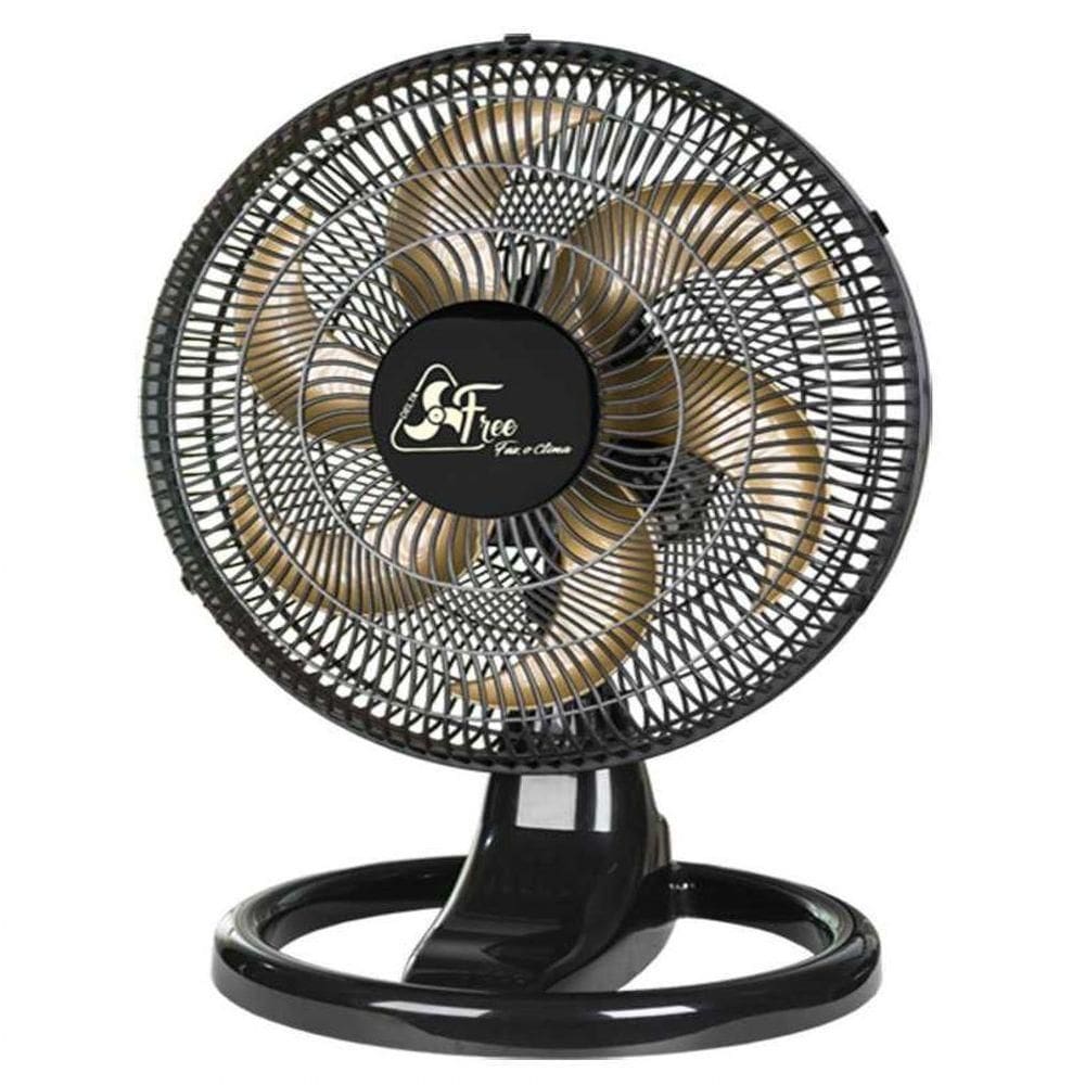 Ventilador De Mesa E Parede Delta Free Preto 40 Cm Grade Plástica - Venti Delta