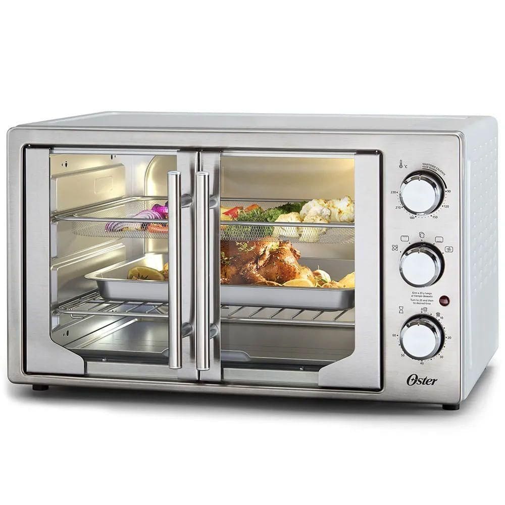 Forno E Fritadeira Sem Óleo Oster 42L French Door 2 Em 1 220V
