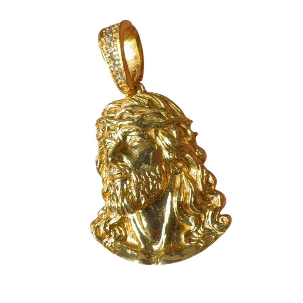 Pingente Jesus De Lado - Banhado A Ouro 18K