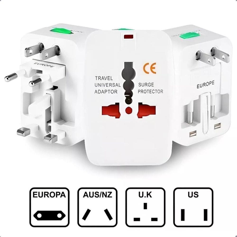 Adaptador Universal Com Proteção Conversor De Energia