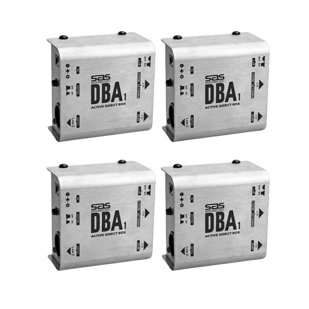 Kit 4 Direct Box Ativo Dba1 Atenuador E Ground Santo Angelo