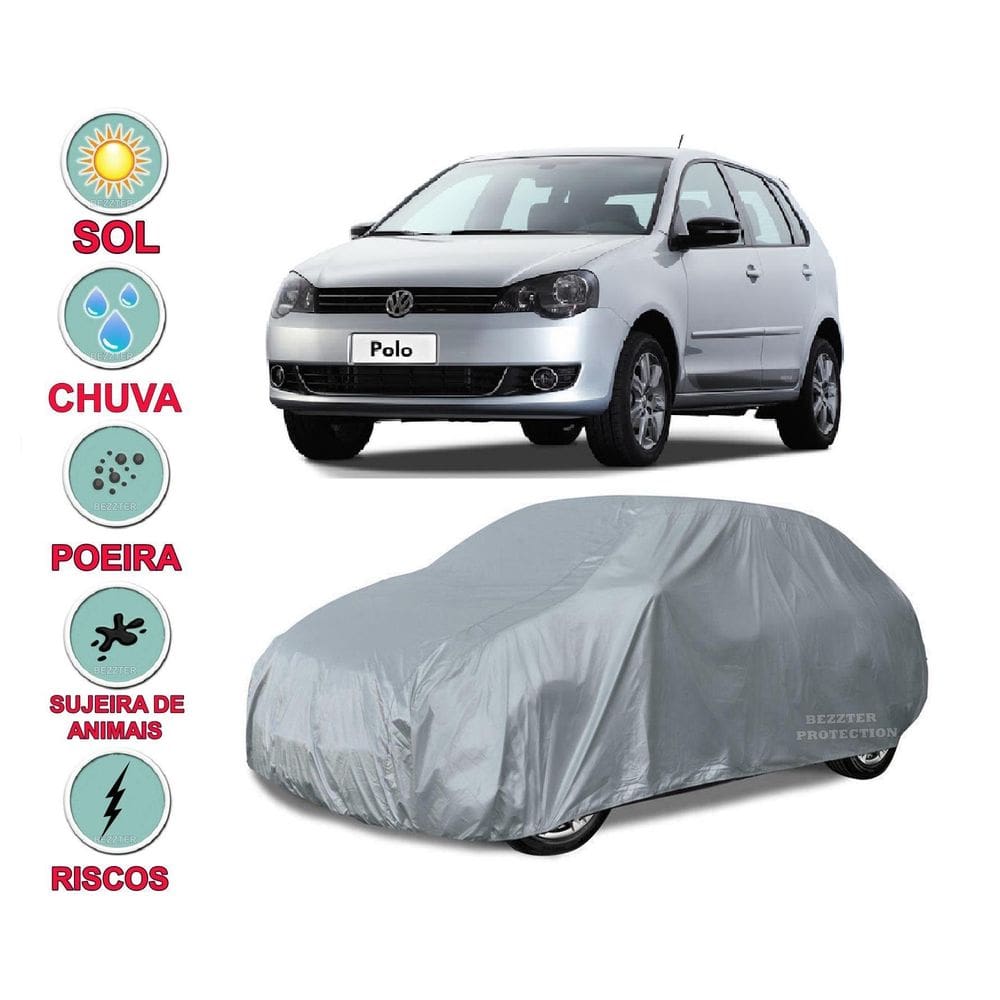 Capa Cobrir Carro Polo Hatch Impermeável Proteção Total