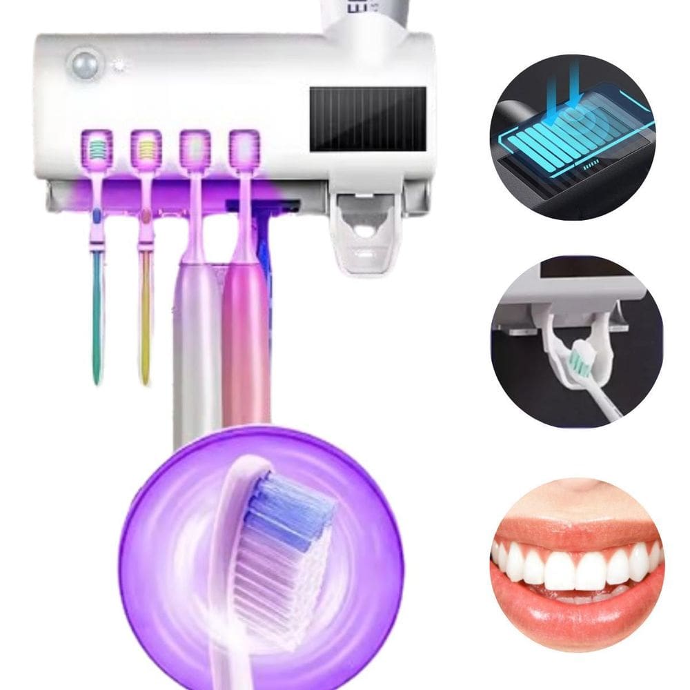Porta Escova Recarregável Tecnologia Uv Germicida
