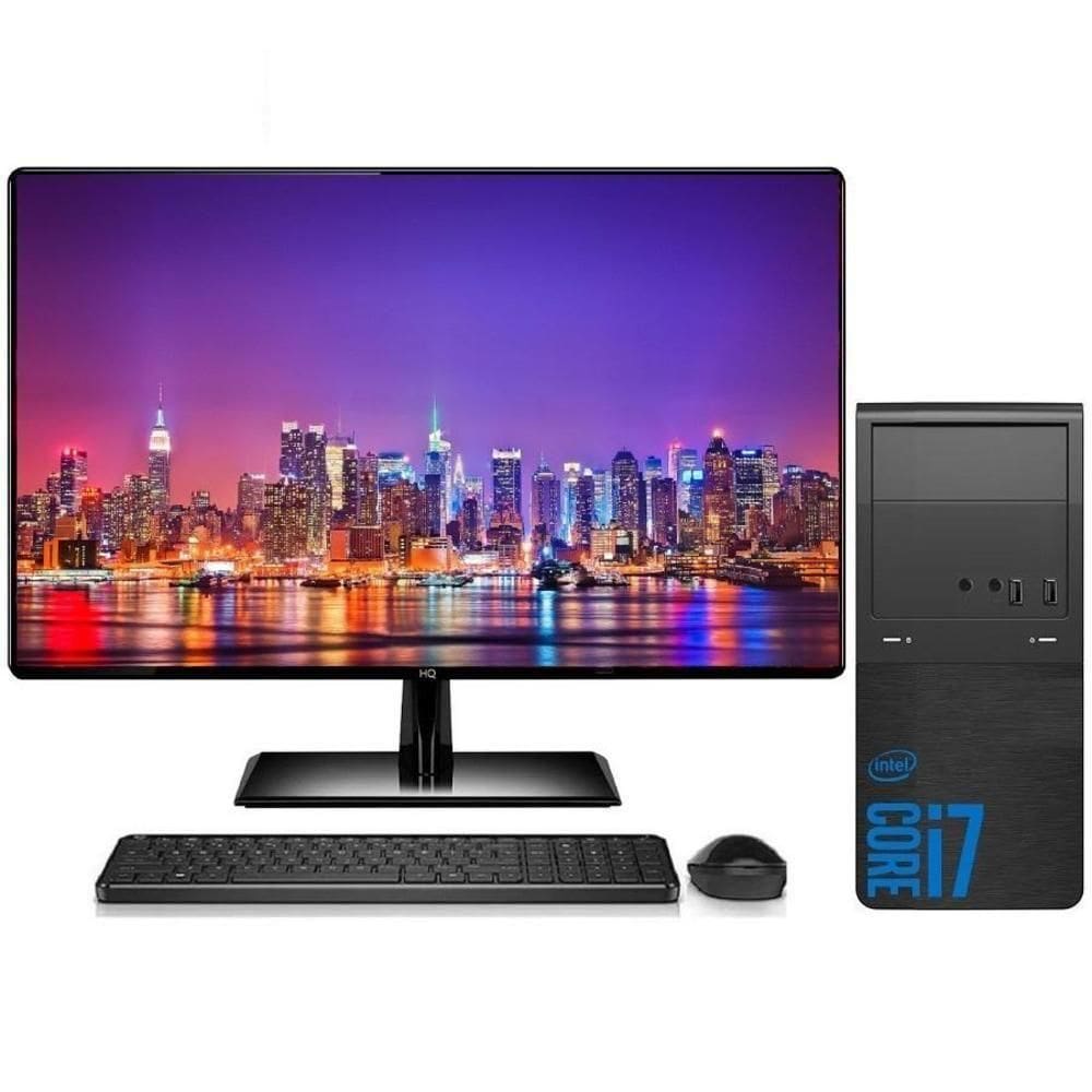 Computador Completo Intel Core I7 16gb Ssd 1tb Monitor Led 19 Polegadas Windows