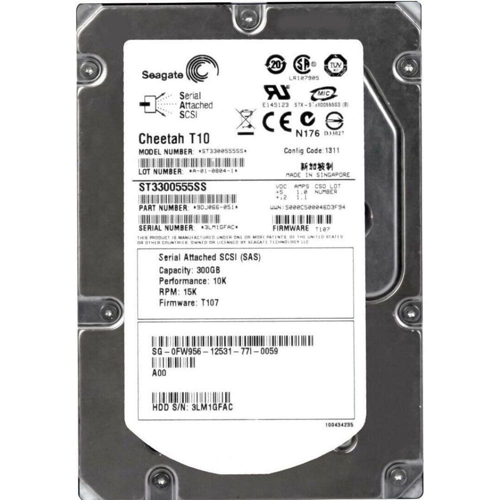 Hd Sas Dell 300GB 10K 3.5 - Novo