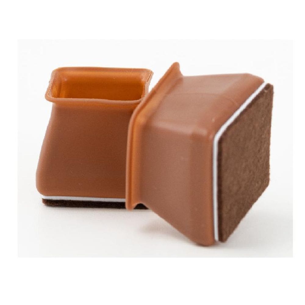 Kit 24 Capas Quadrada De Silicone Feltro Cadeira Mesa