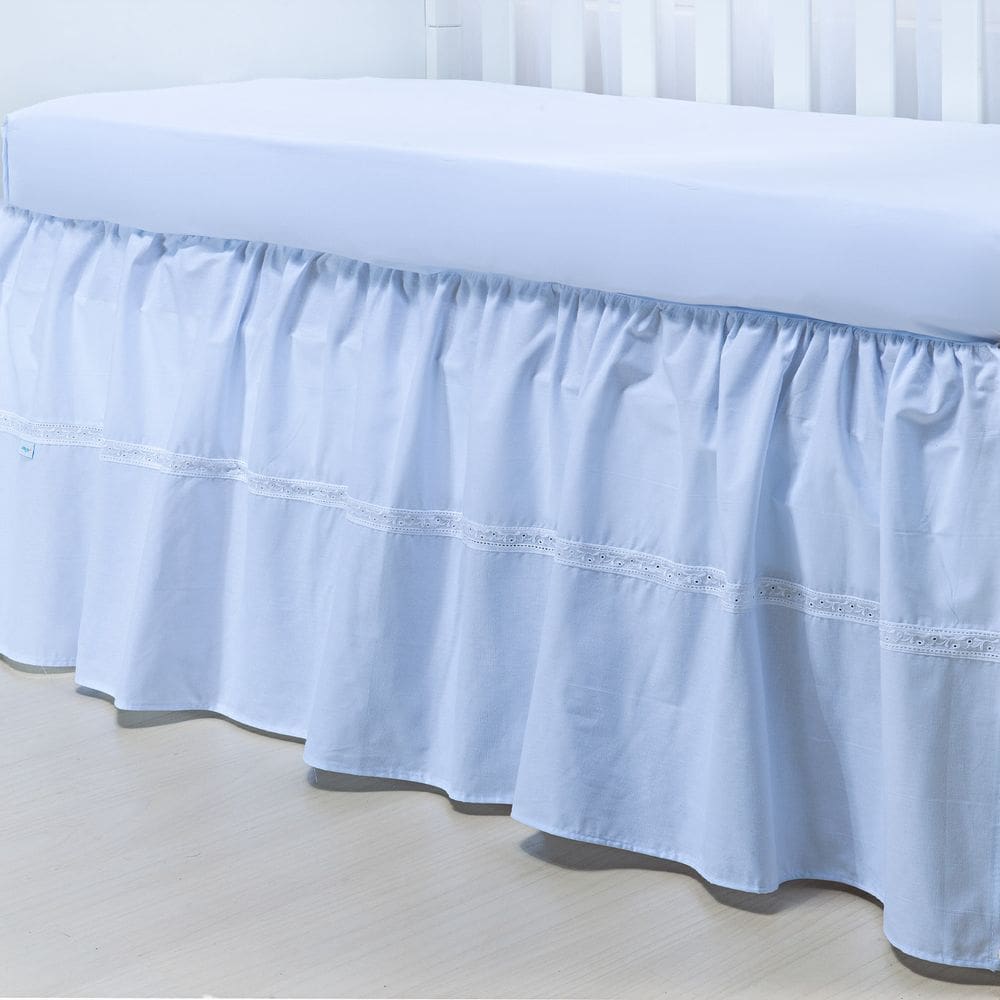 Saia para Berço Americano Lisa 1,30m x 70cm x 45cm