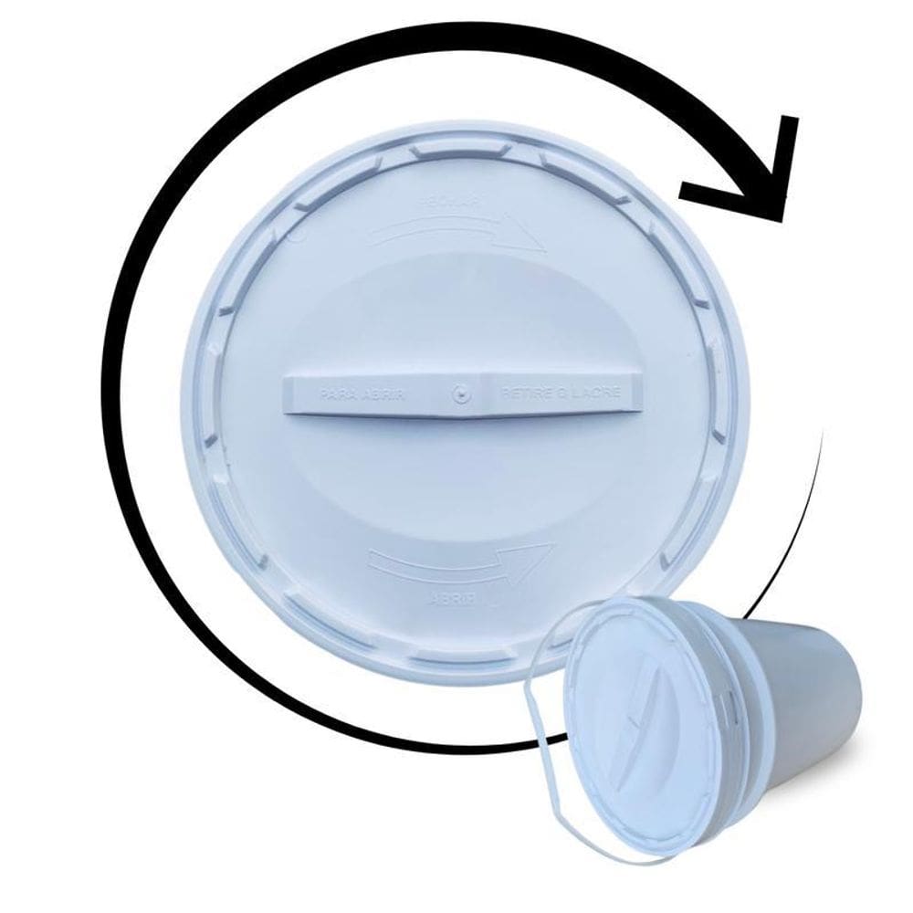 Balde Tampa Rosca Para Produtor - Kit 17 Pçs