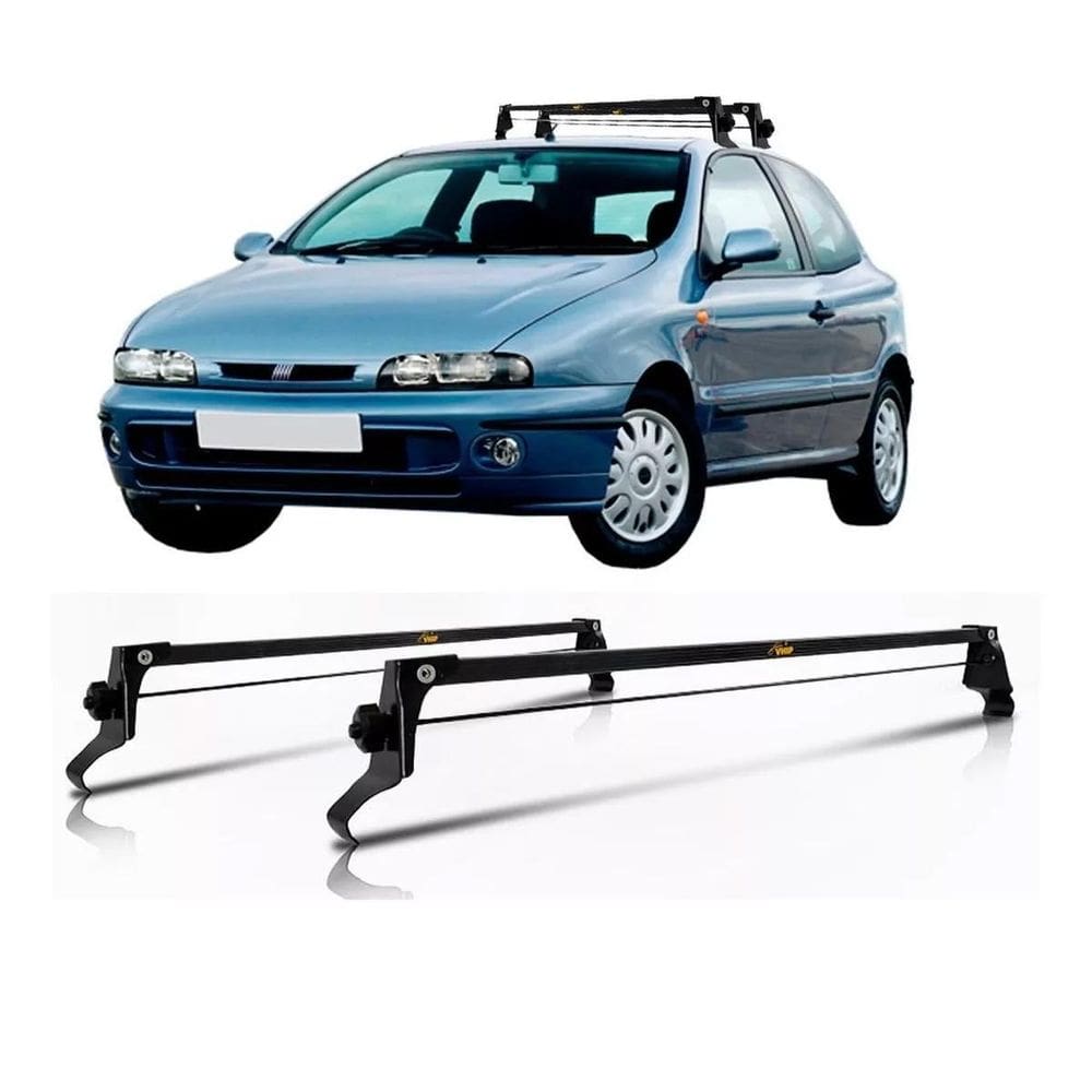Rack De Teto Modelo Aço Fiat Marea Ou Brava Preto Especifico