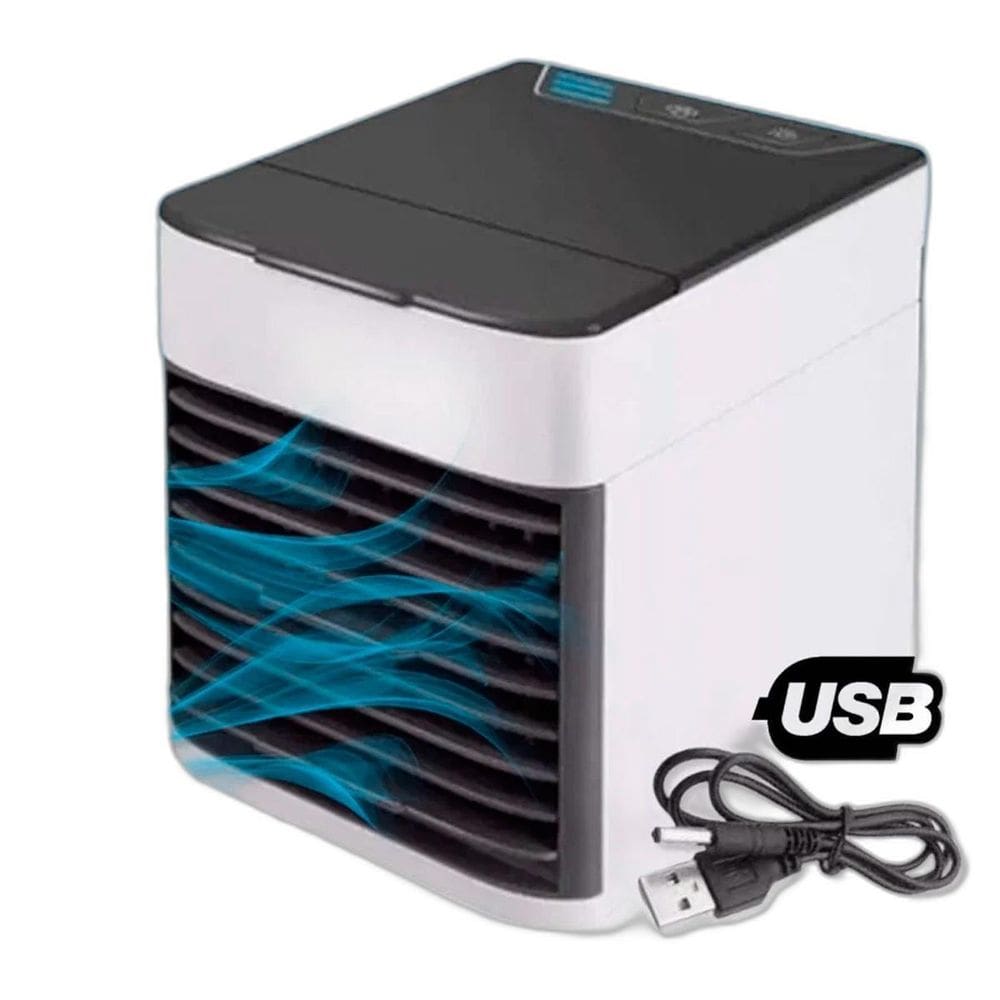Ar Condicionado Mini Portátil Ventilador Usb Ambientes