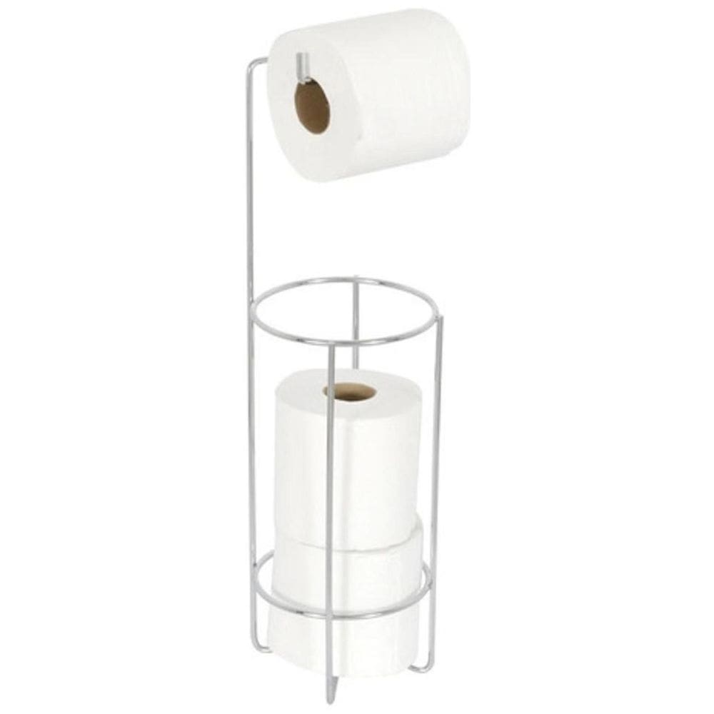 Porta Papel Higienico Triplo De Metal + Praticidade