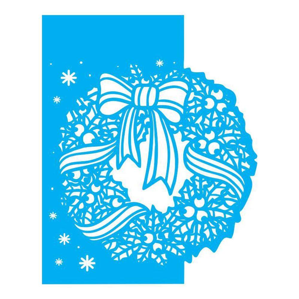 Stencil Tamako Guirlanda - 20X25Cm - Ref B108