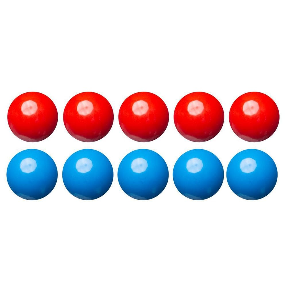 Jogo De Bolas Lisas Mata-Mata 54Mm Sinuca Bilhar Azul/Vermelha