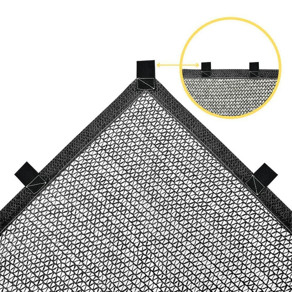 Tela Sombrite Hortas/Estufas 50% Preto 2X4 Bainha/Alças