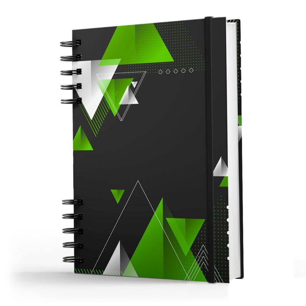 Caderno De Anotações - 200 Pag - Coleção Geo - Triângulos