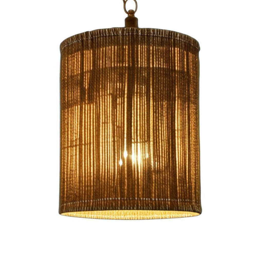 Luminária De Cacho De Açaí: Luz, Arte Tamanho P