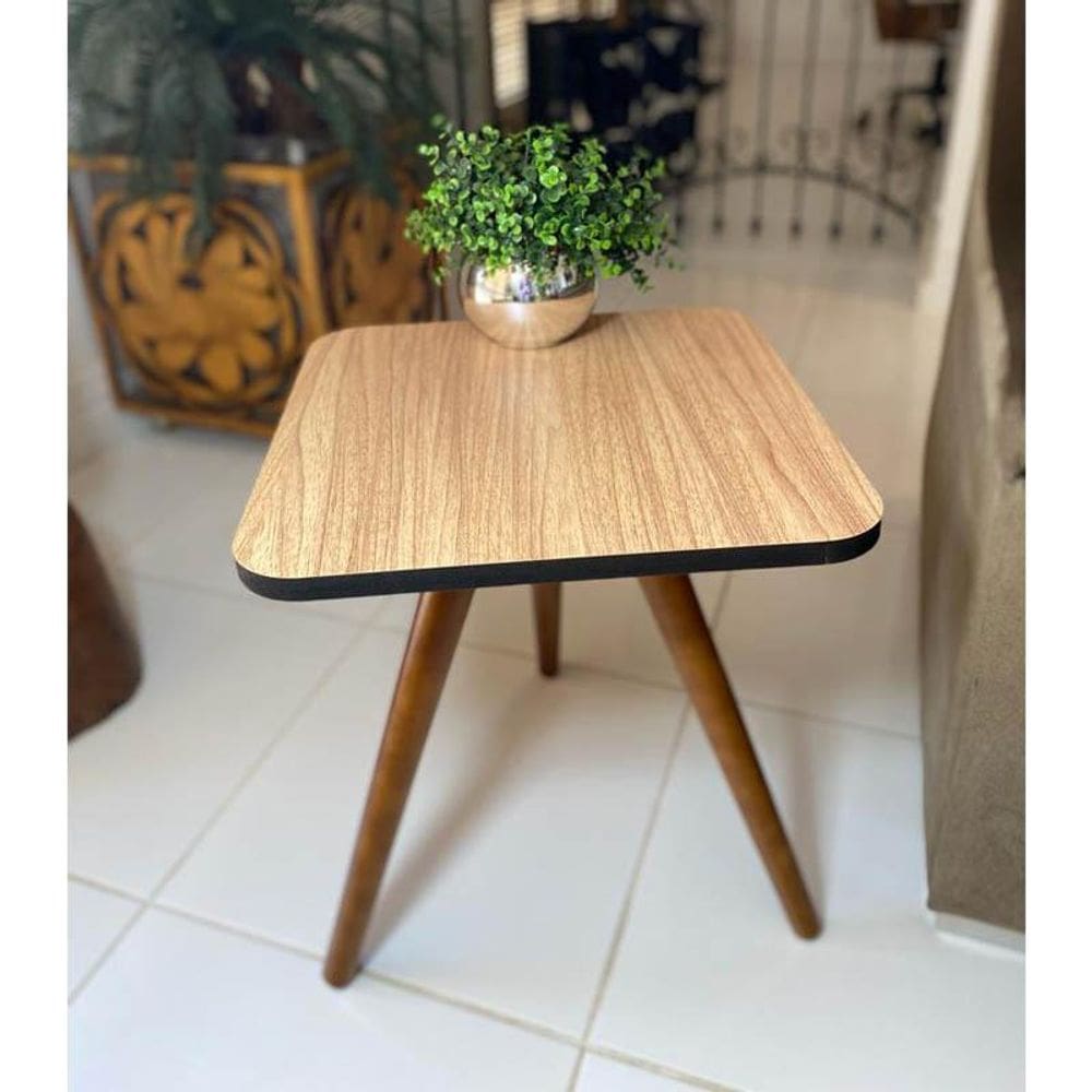 Mesa De Canto Apoio Pequena Decor Tamako - Ref 11 Madeira