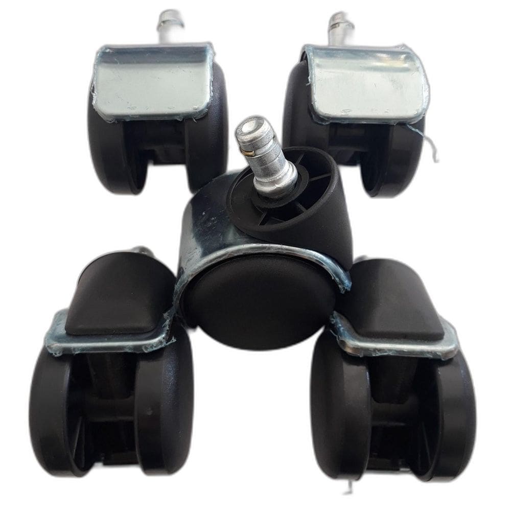 Rodizio Para Cadeira De Escritório Cromado De Nylon Kit S90