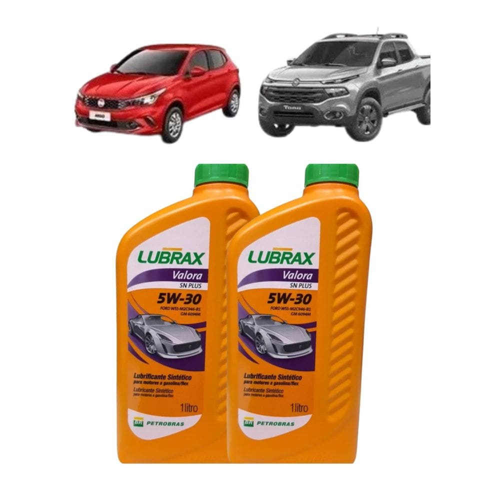 2X Óleo Motor 5W30 Api Sn Plus Sintético Lubrax Lubrificante