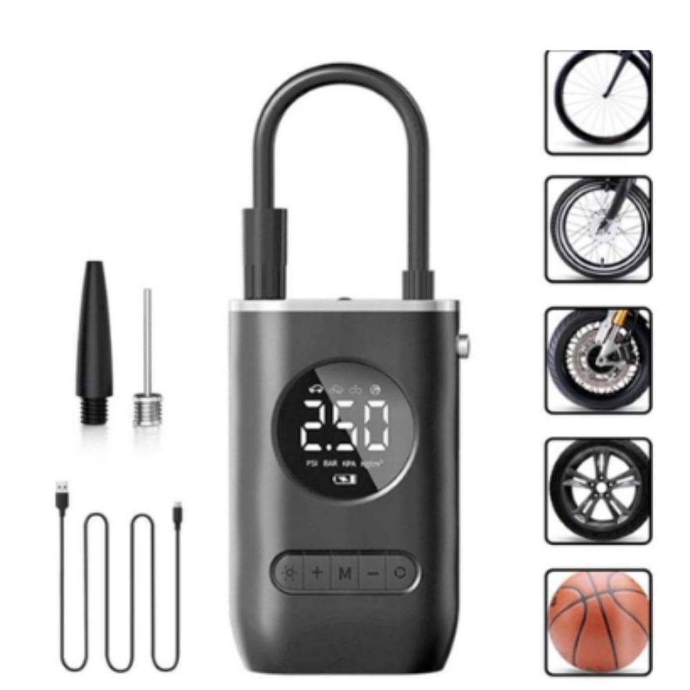 Mini Compressor De Ar Com Função Powerbank Bivolt Automático