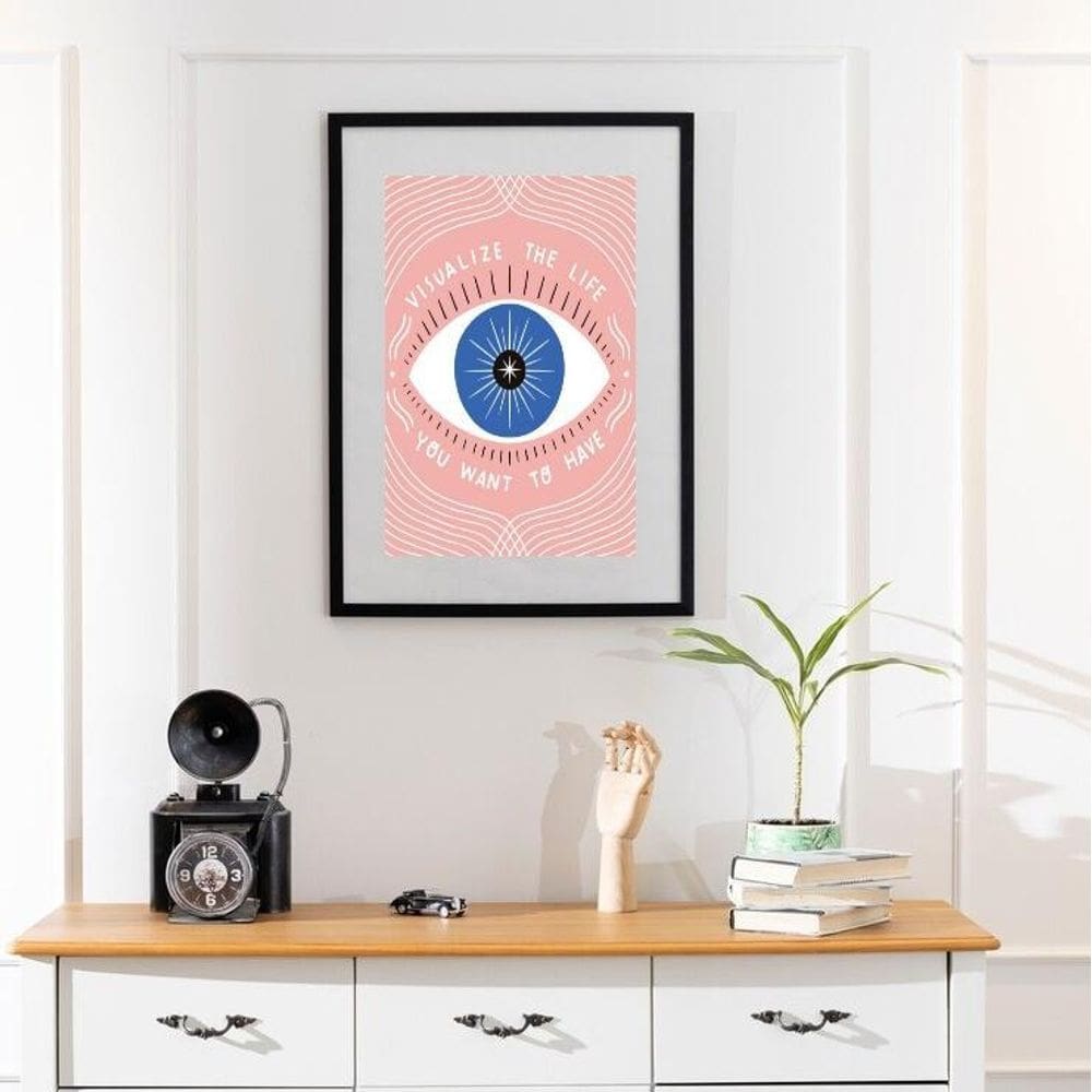 Quadro Lei Atração Visualize - 60X48Cm