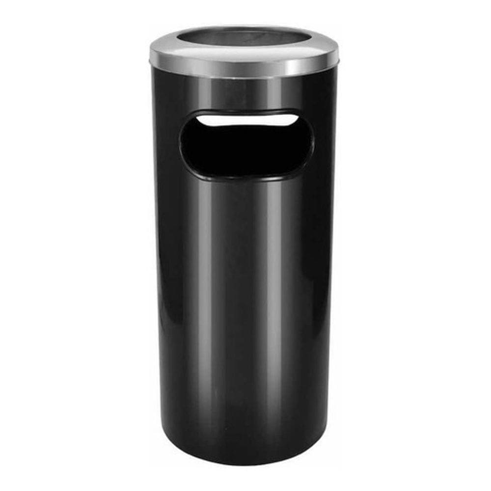 Cinzeiro Lixeira Plástico Com Aro Em Aço Inox 50L