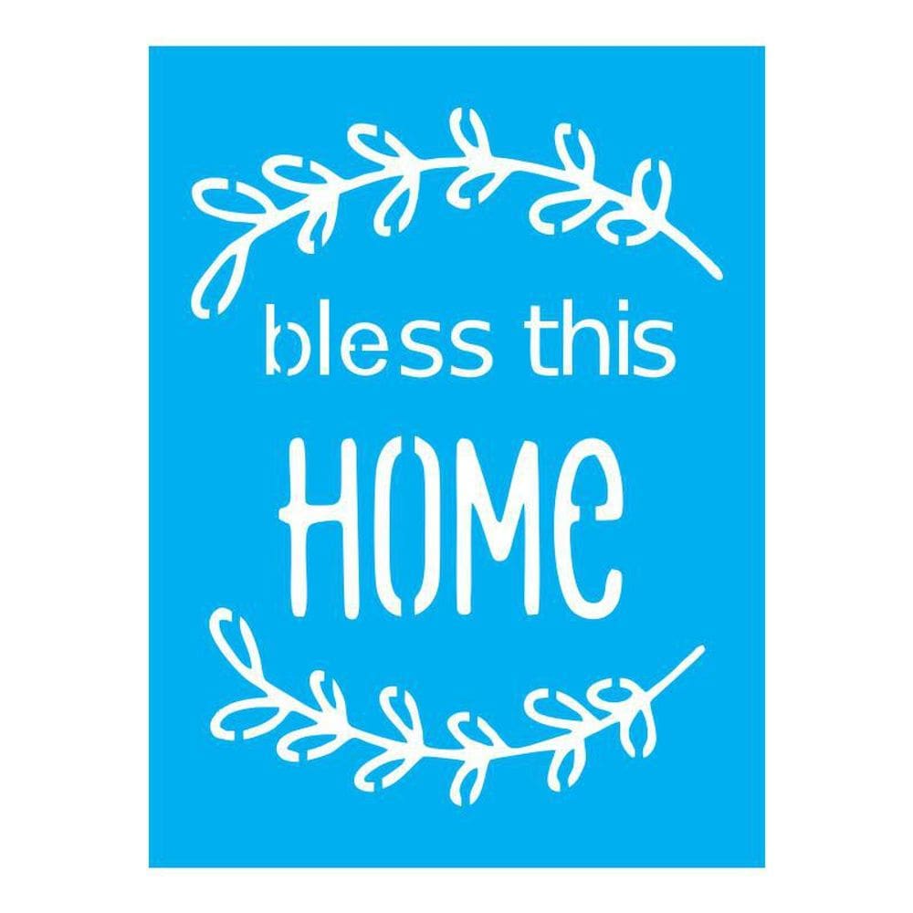 Stencil Tamako Bless This Home - 15X20Cm - Ref A2944