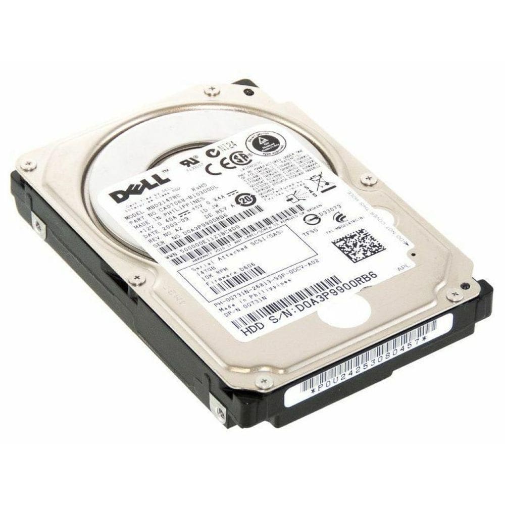 Hd Sas Dell 147Gb 10K 2.5 0G731N G731N Mbd2147Rc