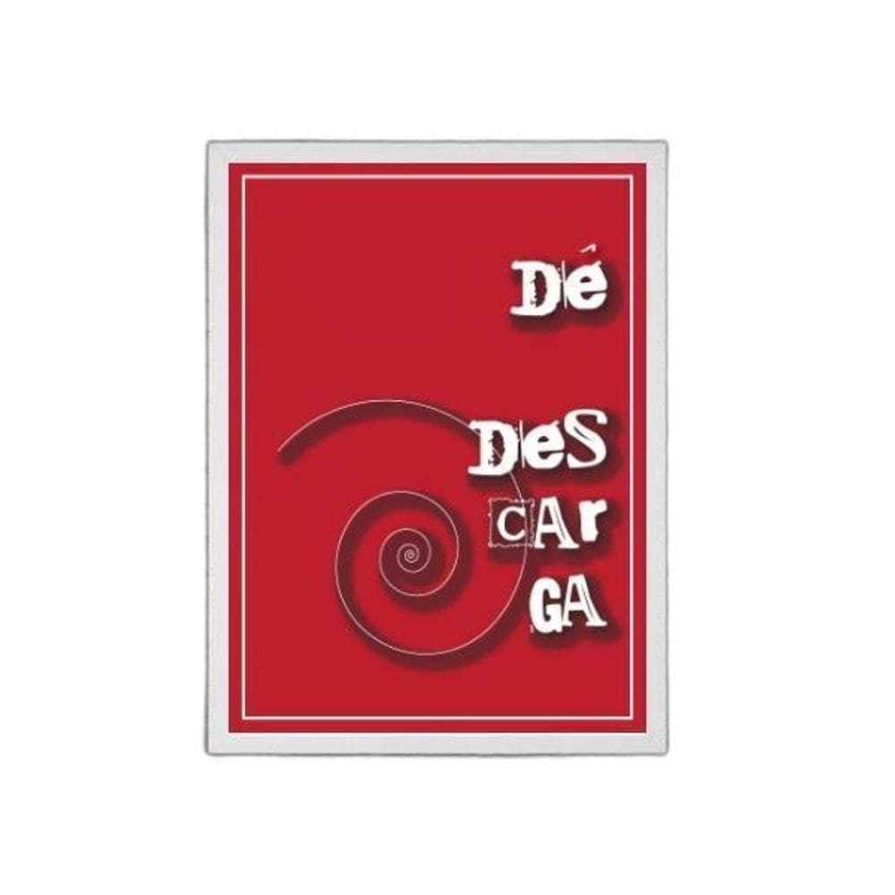 Quadro Banheiro Dê Descarga 45X34Cm Branca