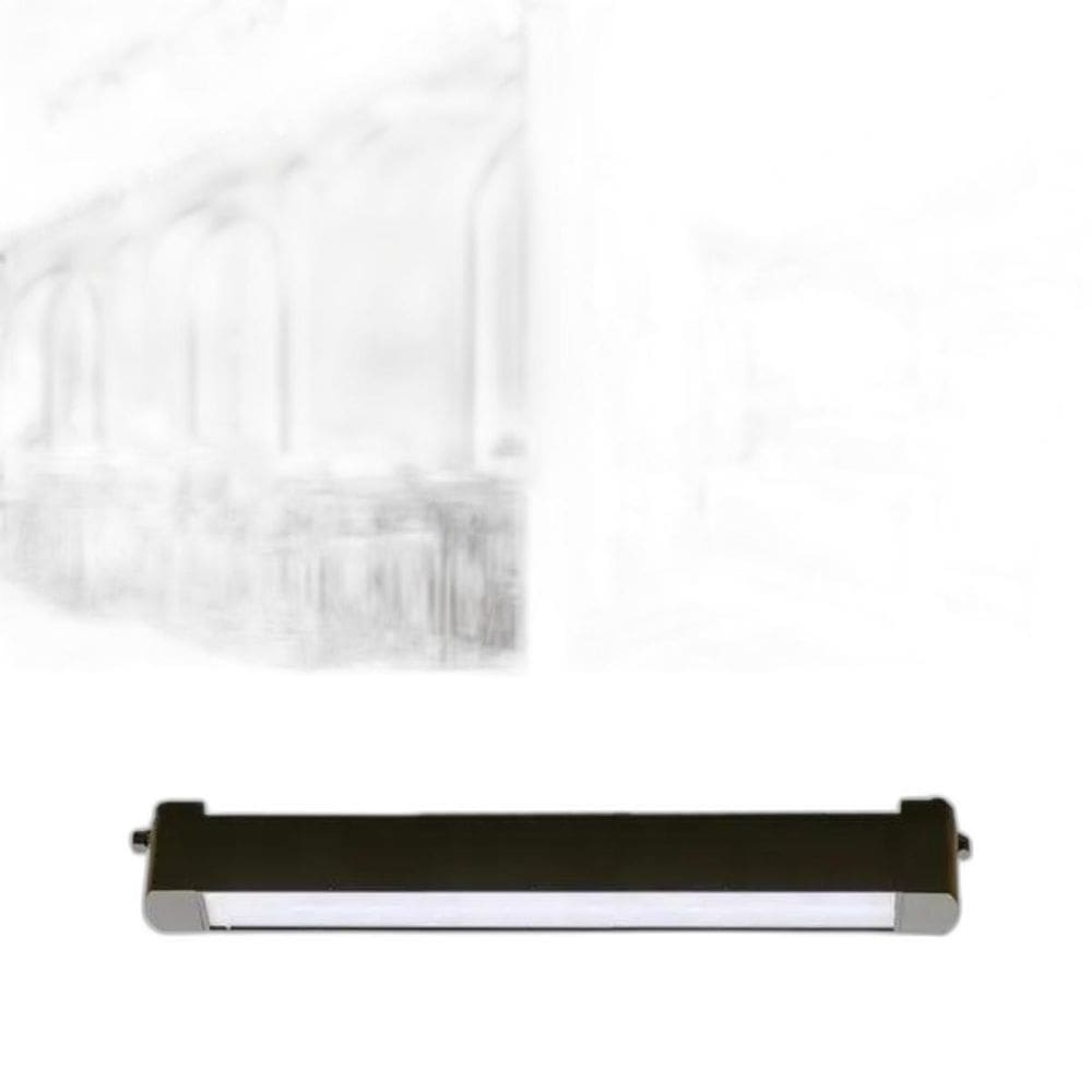 Luminária Preta Luz Difusa Linear 20W De 33Cm Para Trilho